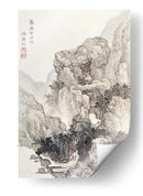 Paisaje rocoso japonés, ilustración vintage - Ko Fuyo | Cuadro decorativo de Canvas Lab