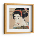 Pintura vintage de geisha japonesa (1830s) - Mihata Joryu | Cuadro decorativo de Canvas Lab