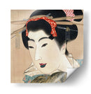 Pintura vintage de geisha japonesa (1830s) - Mihata Joryu | Cuadro decorativo de Canvas Lab