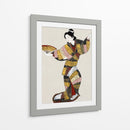 Bailarina japonesa (siglo XVII) pintura vintage - Unknown | Cuadro decorativo de Canvas Lab
