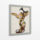 Bailarina japonesa (siglo XVII) pintura vintage - Unknown | Cuadro decorativo de Canvas Lab