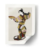 Bailarina japonesa (siglo XVII) Borde de pintura vintage - Unknown | Cuadro decorativo de Canvas Lab