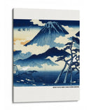 Vista Distante del Monte Asama en el Distrito de Shinshu - Utagawa Hiroshige | Cuadro decorativo de Canvas Lab