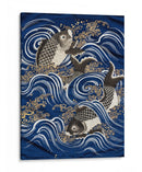 Carpa en olas durante el período Meiji I - Unknown | Cuadro decorativo de Canvas Lab