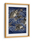 Carpa en olas durante el período Meiji - Unknown | Cuadro decorativo de Canvas Lab