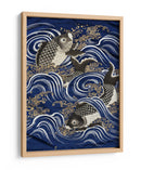 Carpa en olas durante el período Meiji - Unknown | Cuadro decorativo de Canvas Lab
