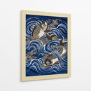 Carpa en olas durante el período Meiji I - Unknown | Cuadro decorativo de Canvas Lab