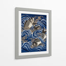 Carpa en olas durante el período Meiji I - Unknown | Cuadro decorativo de Canvas Lab