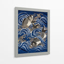 Carpa en olas durante el período Meiji I - Unknown | Cuadro decorativo de Canvas Lab