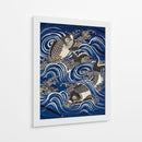 Carpa en olas durante el período Meiji I - Unknown | Cuadro decorativo de Canvas Lab