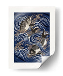 Carpa en olas durante el Período Meiji II - Unknown | Cuadro decorativo de Canvas Lab