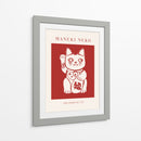 Maneki-Neko Gato Rojo - KsanaKalpa | Cuadro decorativo de Canvas Lab
