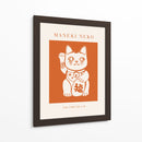 Maneki-neko Gato Naranja - KsanaKalpa | Cuadro decorativo de Canvas Lab