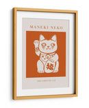 Maneki-neko Gato Naranja - KsanaKalpa | Cuadro decorativo de Canvas Lab