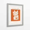 Maneki-neko Gato Naranja - KsanaKalpa | Cuadro decorativo de Canvas Lab