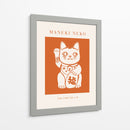 Maneki-neko Gato Naranja - KsanaKalpa | Cuadro decorativo de Canvas Lab