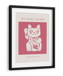 Maneki-neko Gato Rosa - KsanaKalpa | Cuadro decorativo de Canvas Lab