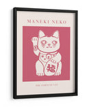 Maneki-neko Gato Rosa - KsanaKalpa | Cuadro decorativo de Canvas Lab
