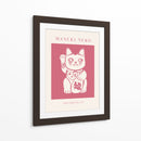 Maneki-neko Gato Rosa - KsanaKalpa | Cuadro decorativo de Canvas Lab