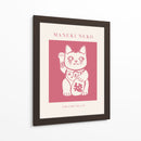 Maneki-neko Gato Rosa - KsanaKalpa | Cuadro decorativo de Canvas Lab