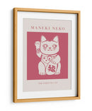 Maneki-neko Gato Rosa - KsanaKalpa | Cuadro decorativo de Canvas Lab