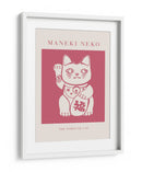 Maneki-neko Gato Rosa - KsanaKalpa | Cuadro decorativo de Canvas Lab