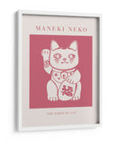 Maneki-neko Gato Rosa - KsanaKalpa | Cuadro decorativo de Canvas Lab