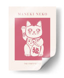 Maneki-neko Gato Rosa - KsanaKalpa | Cuadro decorativo de Canvas Lab