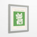 Maneki-neko Gato Verde - KsanaKalpa | Cuadro decorativo de Canvas Lab