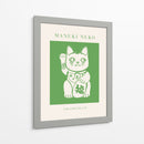 Maneki-neko Gato Verde - KsanaKalpa | Cuadro decorativo de Canvas Lab