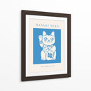 Maneki-neko Gato Azul - KsanaKalpa | Cuadro decorativo de Canvas Lab