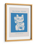 Maneki-neko Gato Azul - KsanaKalpa | Cuadro decorativo de Canvas Lab