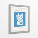 Maneki-neko Gato Azul - KsanaKalpa | Cuadro decorativo de Canvas Lab