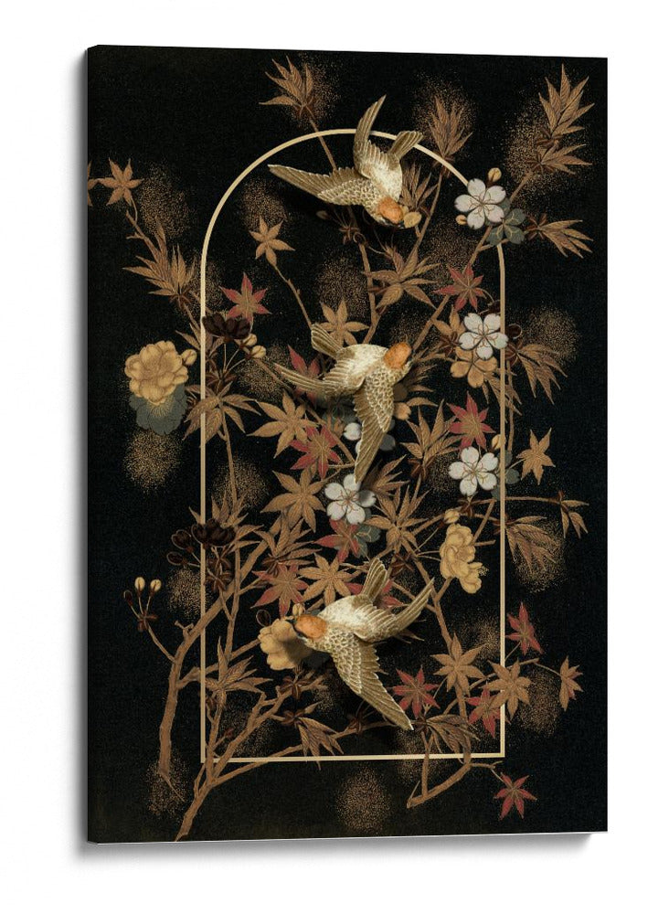 Un collage de otoño japonés - Marja van den | Cuadro decorativo de Canvas Lab