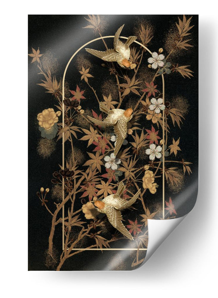 Un collage de otoño japonés - Marja van den | Cuadro decorativo de Canvas Lab