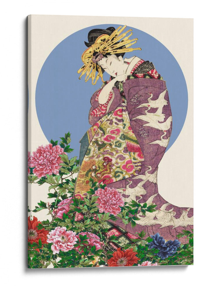 Luna Azul Japonesa - Marja van den | Cuadro decorativo de Canvas Lab