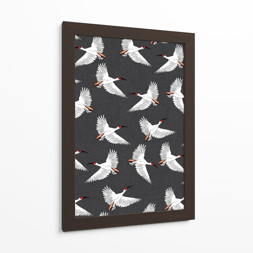Patrón de Ibis Crestado - Nicholas | Cuadro decorativo de Canvas Lab