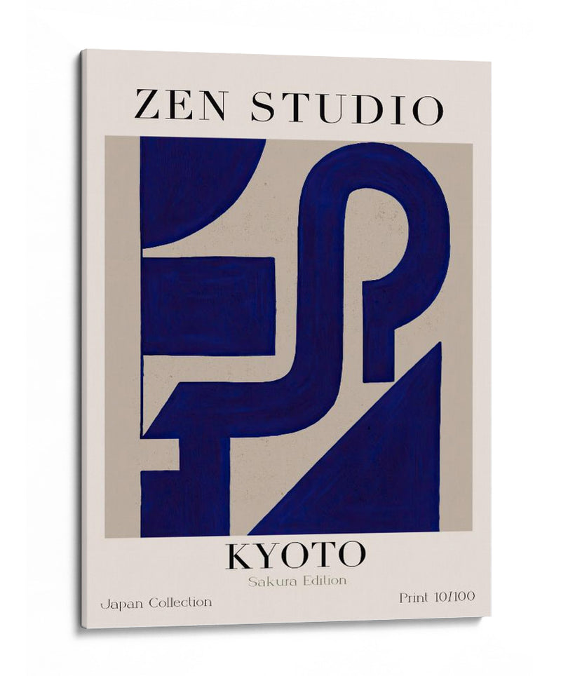 Flujo Geométrico Azul - Treechild | Cuadro decorativo de Canvas Lab