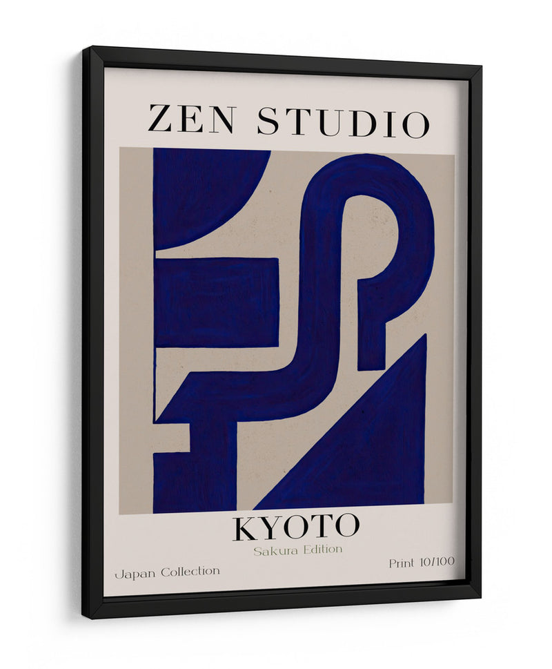 Flujo Geométrico Azul - Treechild | Cuadro decorativo de Canvas Lab