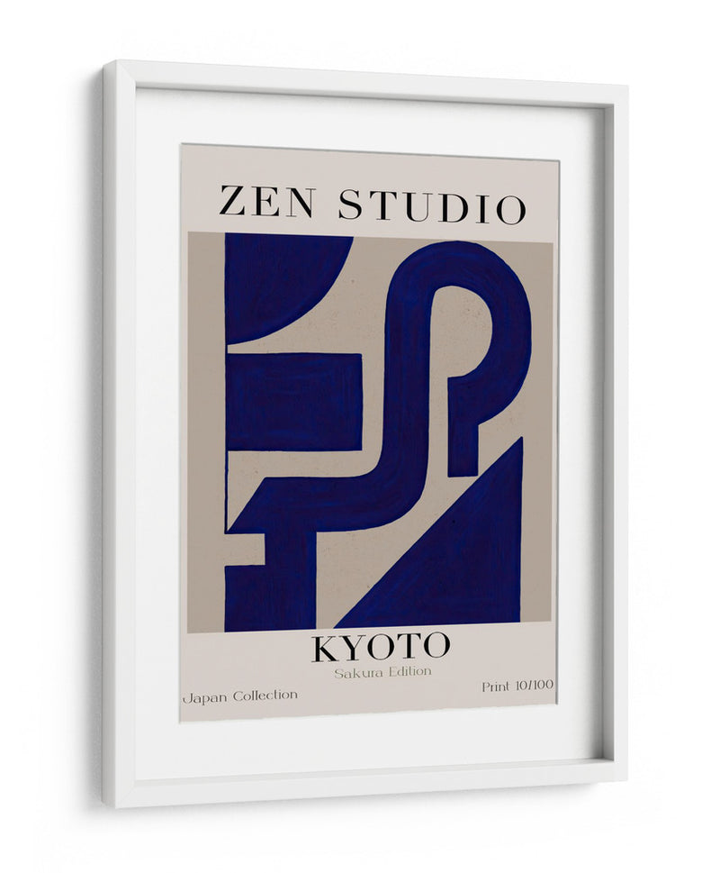 Flujo Geométrico Azul - Treechild | Cuadro decorativo de Canvas Lab