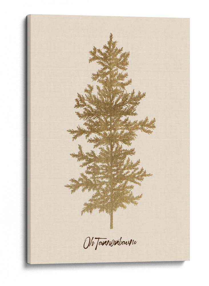 Oh Tannenbaum (oro) - Kubistika | Cuadro decorativo de Canvas Lab