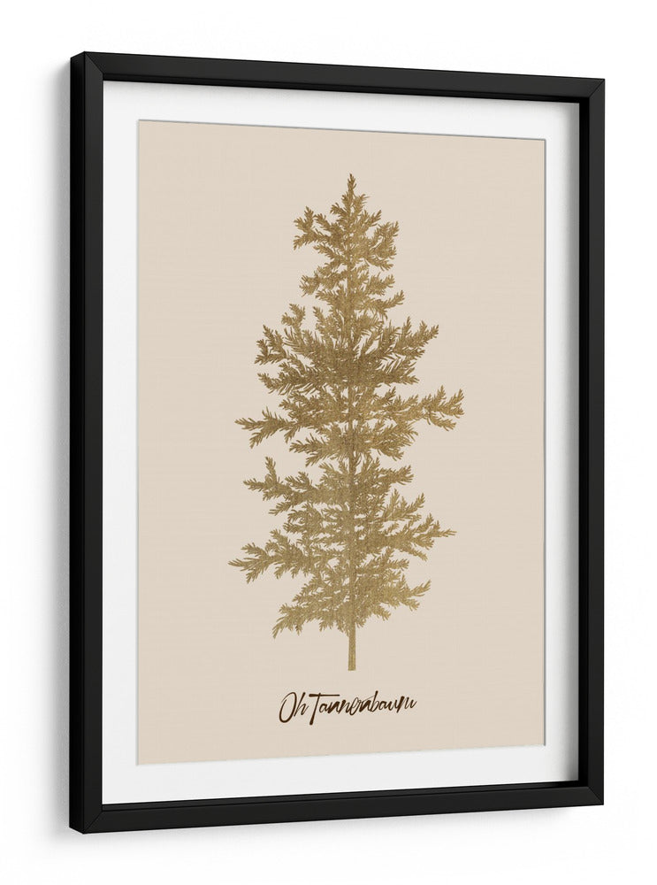 Oh Tannenbaum (oro) - Kubistika | Cuadro decorativo de Canvas Lab