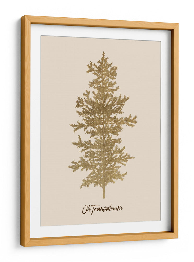Oh Tannenbaum (oro) - Kubistika | Cuadro decorativo de Canvas Lab