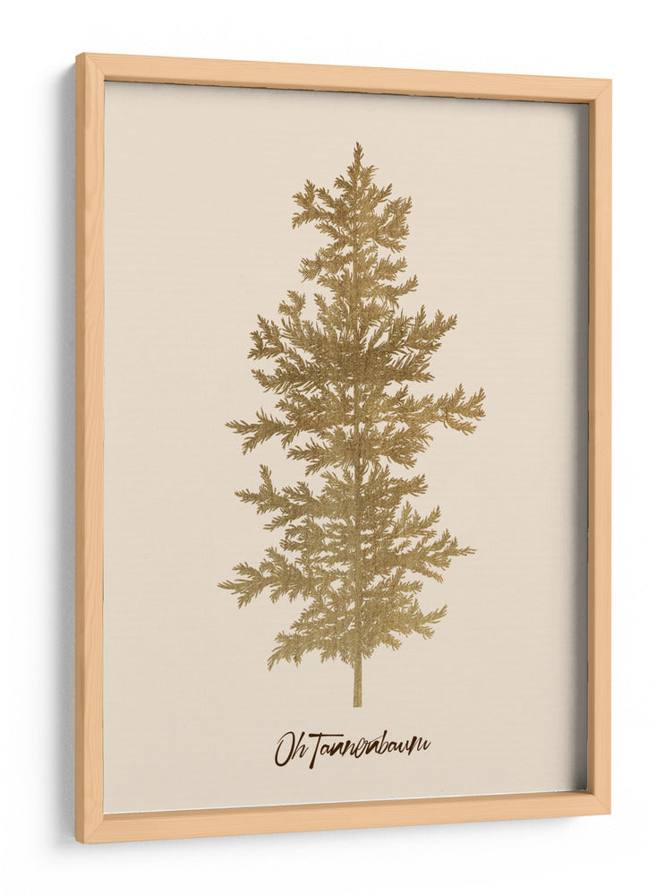 Oh Tannenbaum (oro) - Kubistika | Cuadro decorativo de Canvas Lab