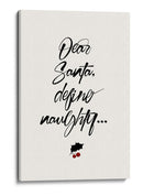 Querido Santa - Kubistika | Cuadro decorativo de Canvas Lab