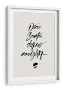 Querido Santa - Kubistika | Cuadro decorativo de Canvas Lab