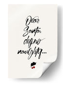 Querido Santa - Kubistika | Cuadro decorativo de Canvas Lab