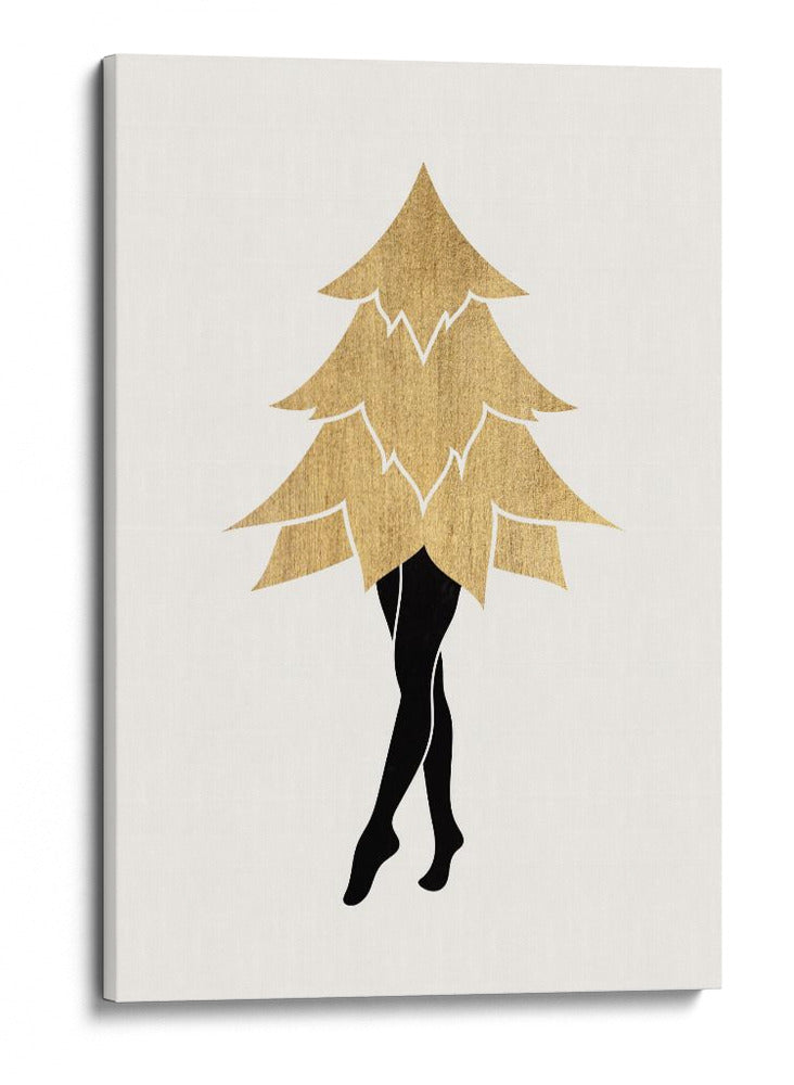 Lady Gaga En Navidad (vers.1) - Kubistika | Cuadro decorativo de Canvas Lab