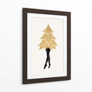 Lady Gaga En Navidad (vers.1) - Kubistika | Cuadro decorativo de Canvas Lab