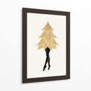 Lady Gaga En Navidad (vers.1) - Kubistika | Cuadro decorativo de Canvas Lab